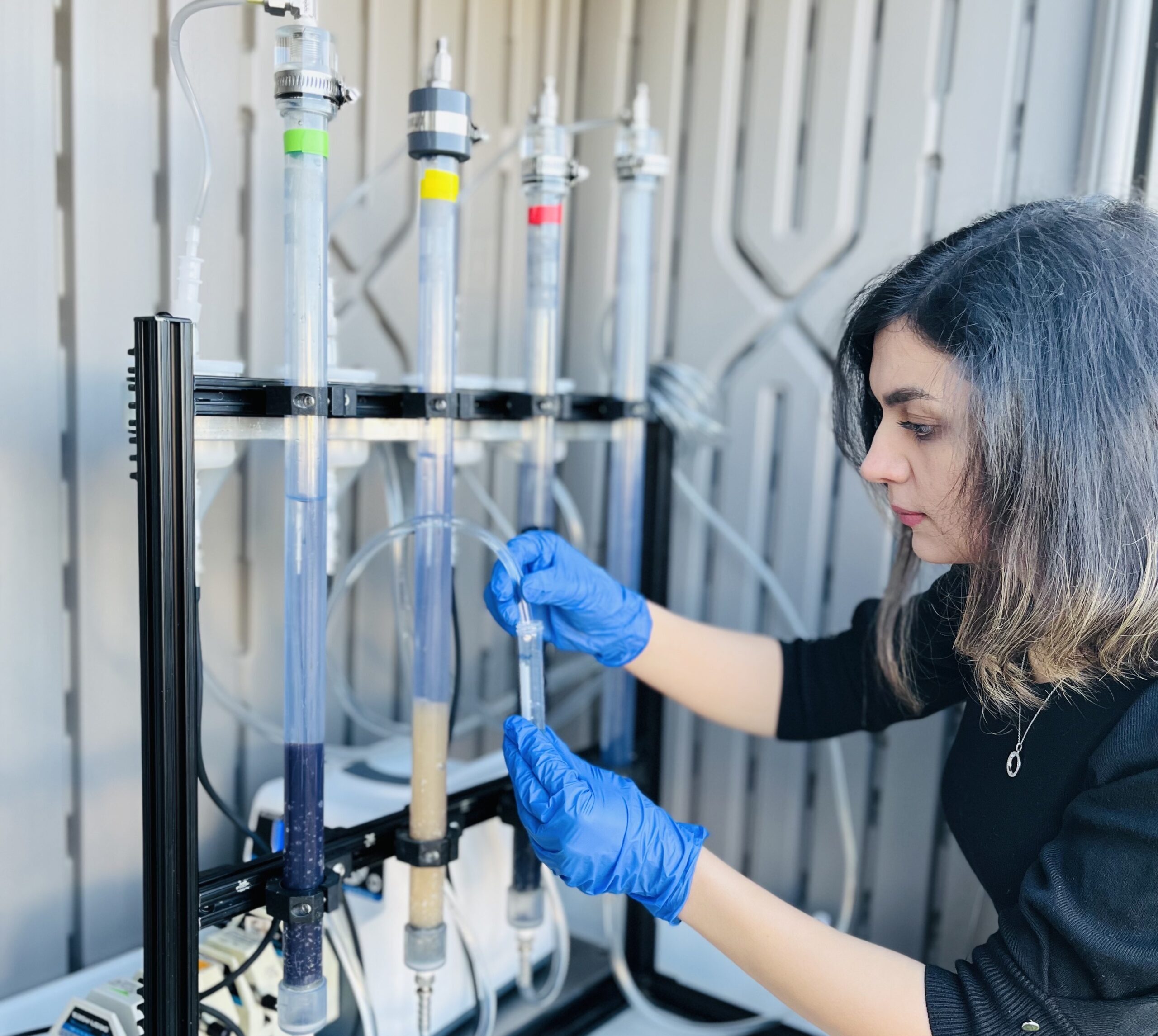 Fatemeh Asadi Zeidabadi, a Ph.D. student in the UBC department of chemical and biological engineering and a student in Dr. Madjid Mohseni's group. (Photo courtesy of Mohseni's lab)