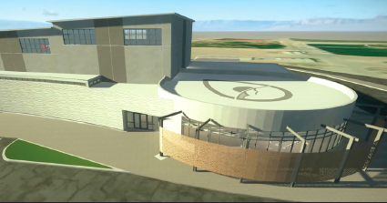 Here's a rendering of the exterior of the plant created by the design team. (Graphic Courtesy of EPWater)